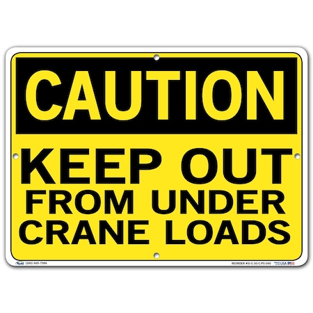 Vestil Polystyrene Sign, 10-1/2" Height, 14-1/2" Width, Polystyrene, Rectangle, English SI-C-30-C-PS-040